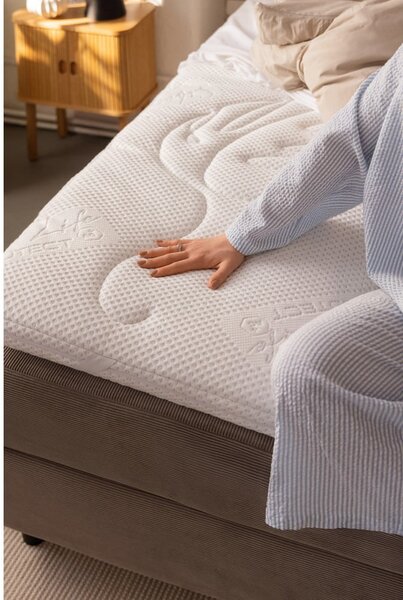 Šedá boxspring postel s úložným prostorem 180x200 cm Elva Bold Line – Bonami Selection