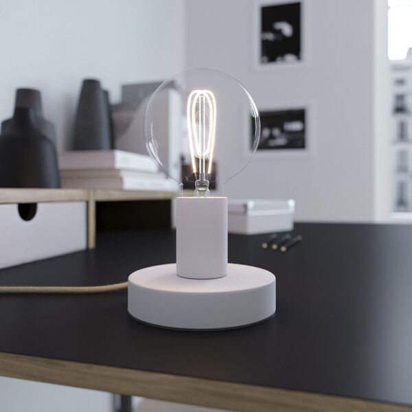Creative cables Kovová stolní lampa Posaluce Barva: Matná černá