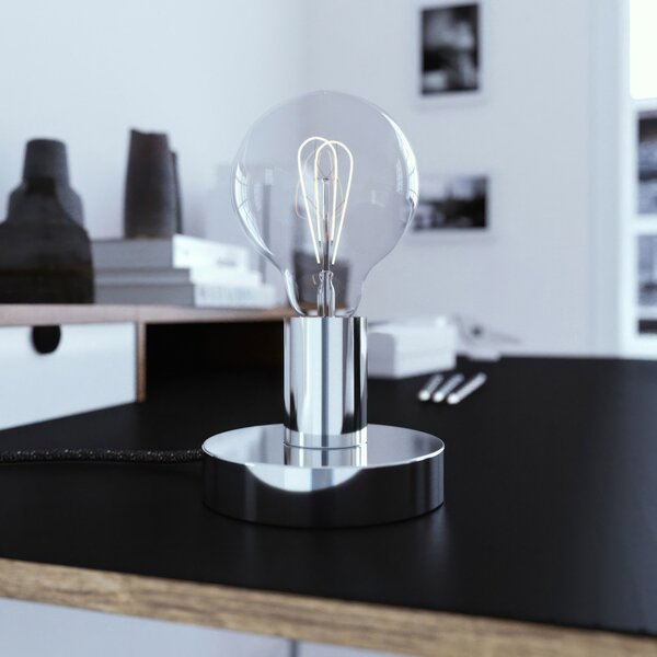 Creative cables Kovová stolní lampa Posaluce Barva: Matná černá