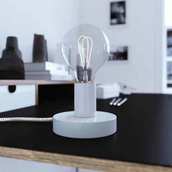 Creative cables Kovová stolní lampa Posaluce Barva: Matná černá