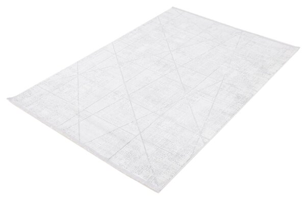 Makro Abra Kusový koberec Luna I Net Geometrický šedý krémový Rozměr: 80x150 cm