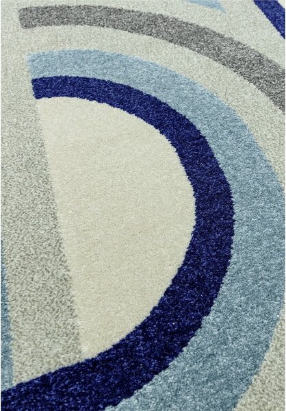 Šedo-modrý koberec 80x150 cm Nova Retro Blue – Asiatic Carpets