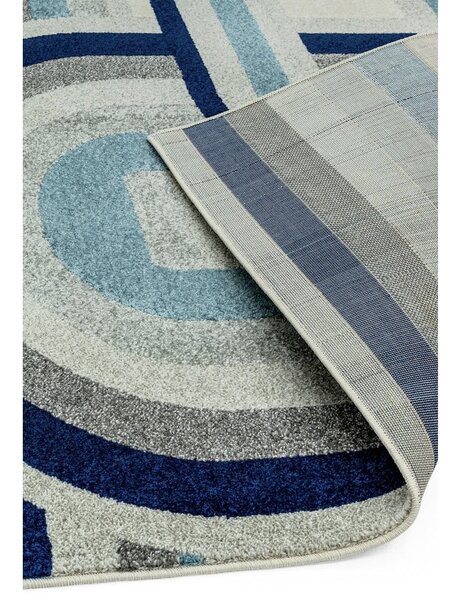 Šedo-modrý koberec 80x150 cm Nova Retro Blue – Asiatic Carpets