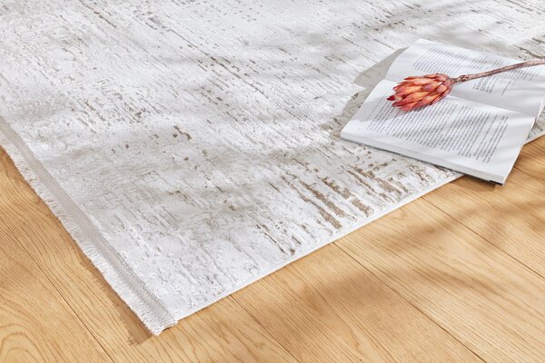 Makro Abra Kusový koberec Luna I Pulvis Abstraktní béžový krémový Rozměr: 80x150 cm