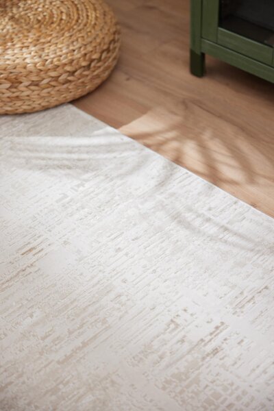 Makro Abra Kusový koberec Luna I Pulvis Abstraktní béžový krémový Rozměr: 80x150 cm