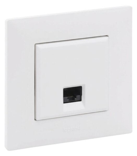 Legrand - Ethernetová zásuvka RJ45 s rámečkem NILOE STEP bílá