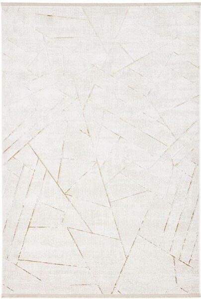 Makro Abra Kusový koberec Luna I Reto Geometrický krémový béžový Rozměr: 80x150 cm