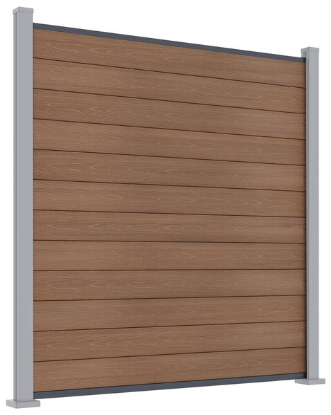 ROJA ELEMENT plotový panel WPC 180x180 cm a koncovky - teak