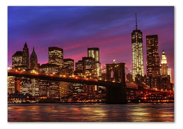 Foto obraz sklo tvrzené Manhattan západ osh-80459106