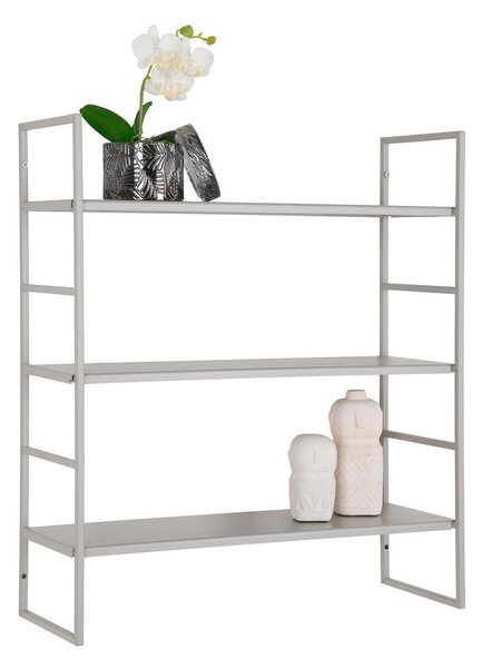 Světle šedá patrová kovová police 48 cm Beja – House Nordic