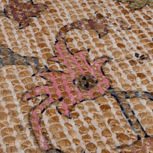 Ručně tkaný běhoun s příměsí juty v přírodní barvě 60x230 cm Celine Jute Global – Flair Rugs