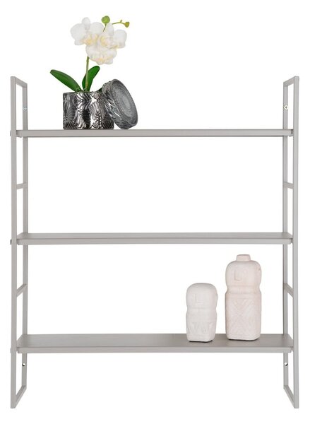 Světle šedá patrová kovová police 48 cm Beja – House Nordic