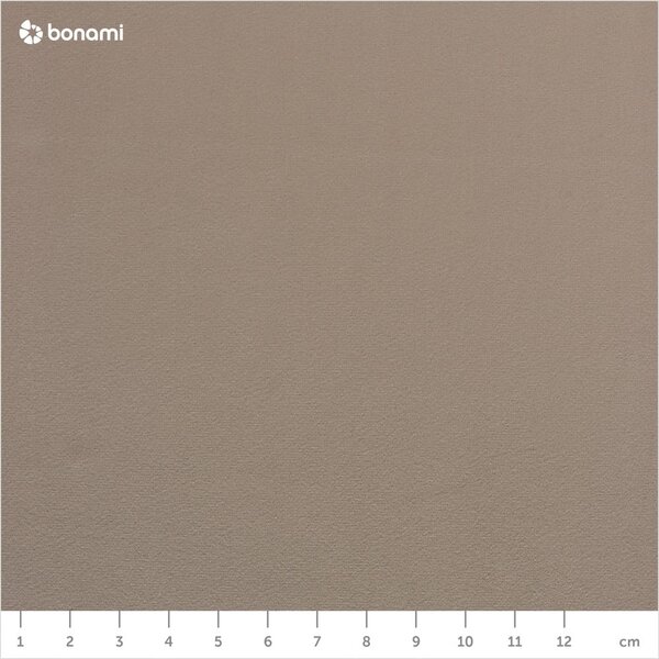 Čalouněná dvoulůžková postel taupe s úložným prostorem s roštem 180x200 cm Anani – Makamii