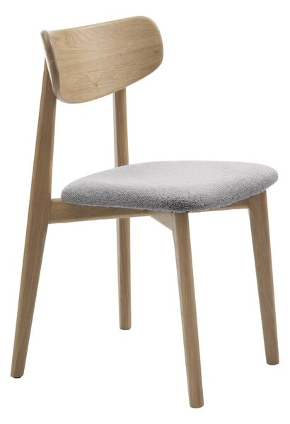 Jídelní židle ve světle šedo-přírodní barvě Elim – Unique Furniture