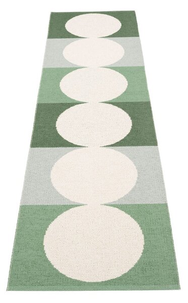 Zeleno-krémový vnitřní a venkovní běhoun 70x280 cm Otto Herb – Pappelina