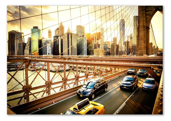 Foto obraz skleněný horizontální Brooklynský most osh-80633188