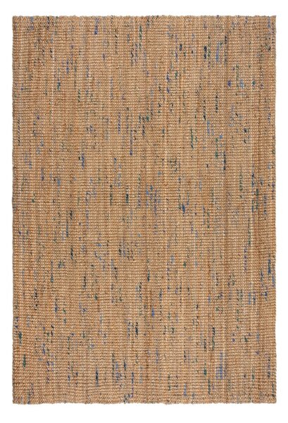 Ručně tkaný jutový koberec v modro-přírodní barvě 160x230 cm Jute Boucle Blue – Flair Rugs
