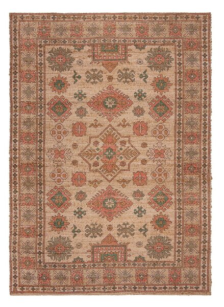 Ručně tkaný koberec s příměsí juty v růžové a terakotové barvě 160x230 cm Lana Jute – Flair Rugs