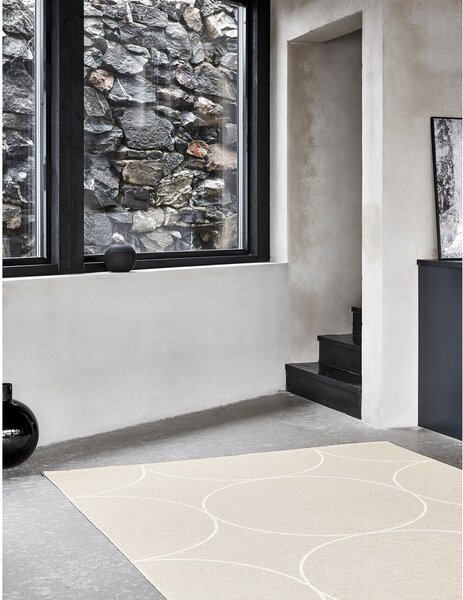 Krémový vnitřní a venkovní běhoun 70x200 cm Boo Linen – Pappelina