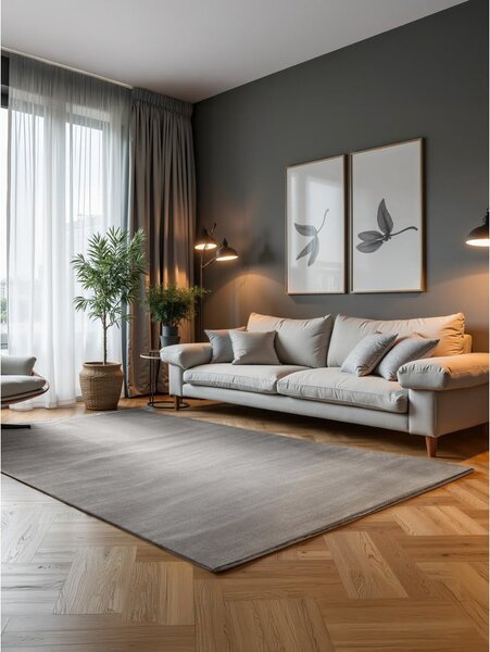 Šedo-krémový koberec 120x170 cm Perles Dolomite – Elle Decoration