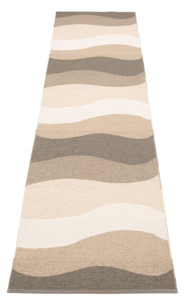 Hnědo-béžový vnitřní a venkovní běhoun 70x300 cm Urvi Earth – Pappelina