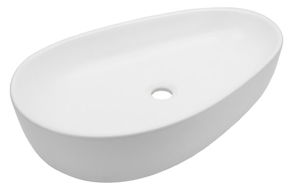Mereo, Mereo Umývadlo na desku bez přepadu, 660x400x130 mm, slza, keramické, MER-UC664013