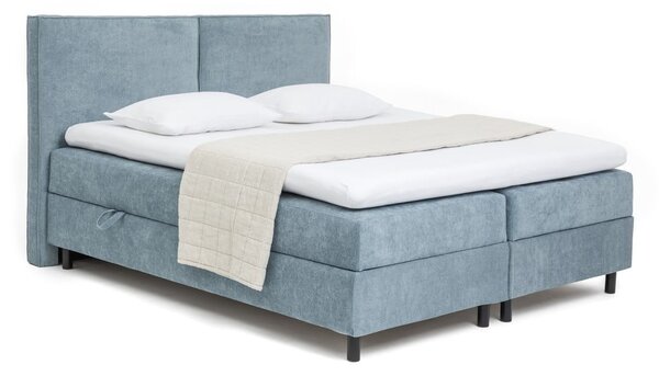 Modrá boxspring postel s úložným prostorem 160x200 cm Elva Bold – Bonami Selection