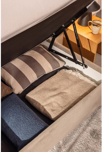Šedá boxspring postel s úložným prostorem 180x200 cm Elva Bold Line – Bonami Selection