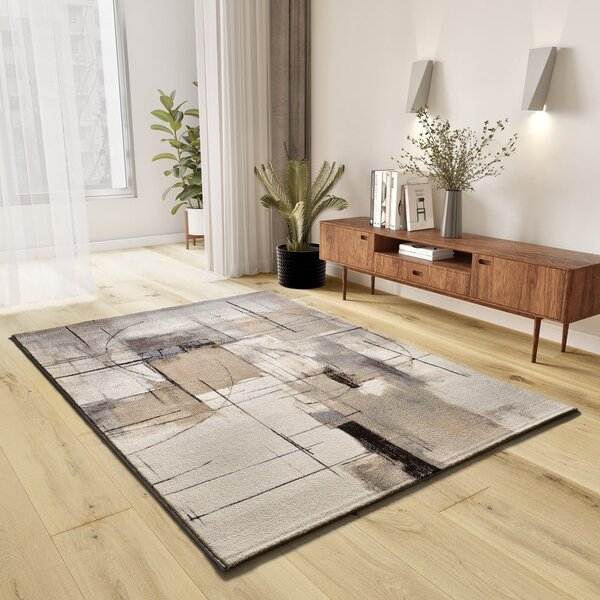 Šedo-béžový koberec 133x190 cm Beruti – Universal