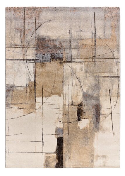 Šedo-béžový koberec 133x190 cm Beruti – Universal