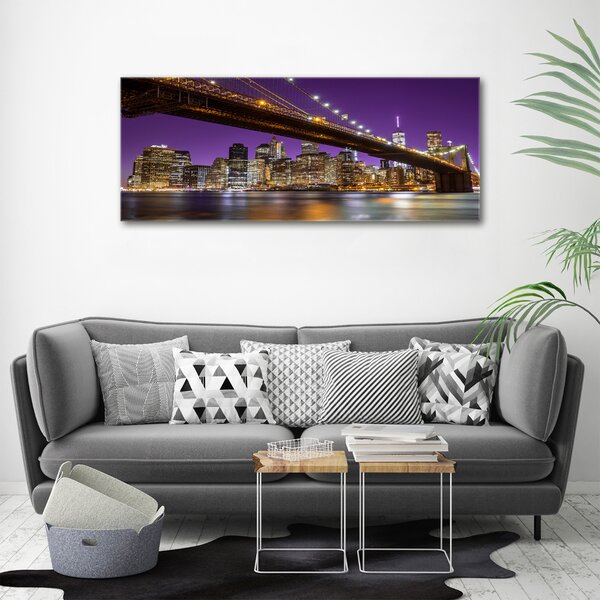 Foto obraz na plátně Manhattan noc oc-81069964