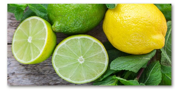 Fotoobraz na skle Limetka a citron osh-81072206