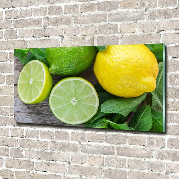 Fotoobraz na skle Limetka a citron osh-81072206