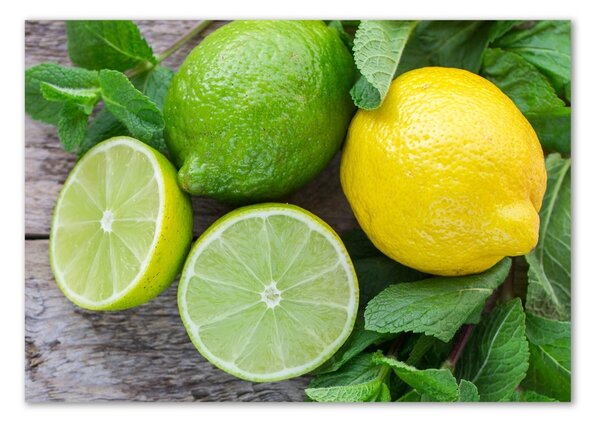 Fotoobraz na skle Limetka a citron osh-81072206