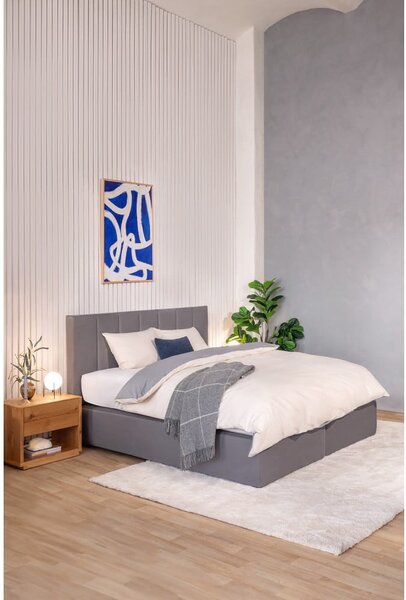 Šedá boxspring postel 180x200 cm Olia Bold Line – Bonami Selection
