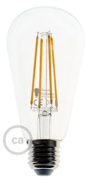 Creative cables Závěsná lampa s textilním kabelem, keramickým stínidlem a kovovými detaily Barva: Betonový efekt-bílá