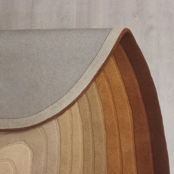 Vlněný koberec v cihlové barvě 160x230 cm Puddle Ombre Wool – Flair Rugs