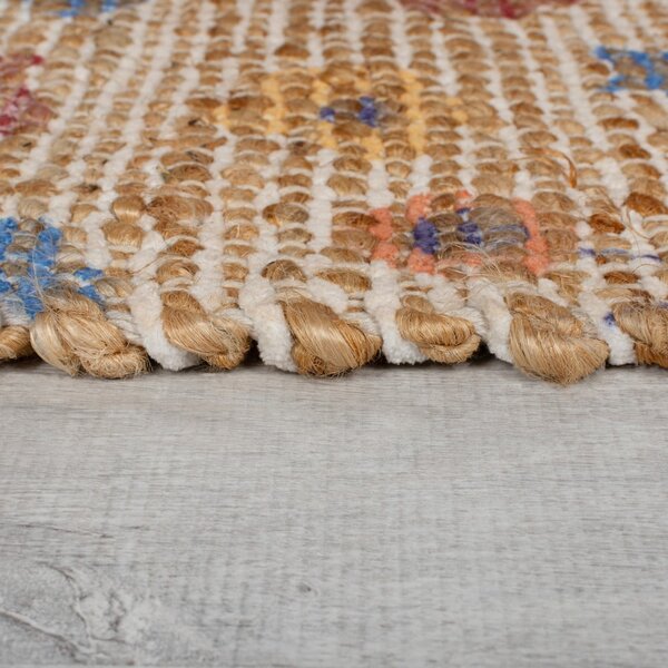 Ručně tkaný koberec s příměsí juty v přírodní barvě 160x230 cm Taylor Patchwork – Flair Rugs