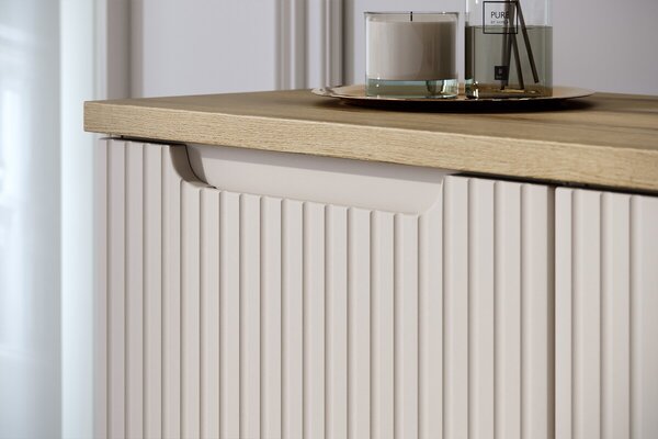 Comad Závěsná skříňka Nova Cashmere Gaja s deskou a umyvadlem 50 cm kašmírová