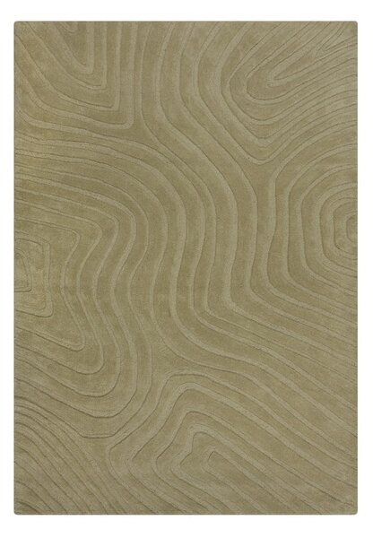 Khaki ručně tkaný vlněný koberec 200x290 cm Mesmerise Sage – Flair Rugs