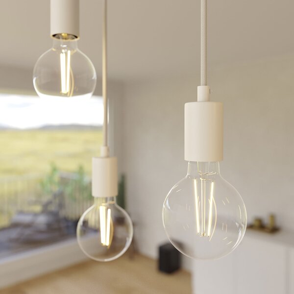 Creative cables Závěsná lampa s 5 světly, s obdélníkovým XXL baldachýnem Rose-one, textilním kabelem a kovovými komponenty Barva: Matný černý dibond