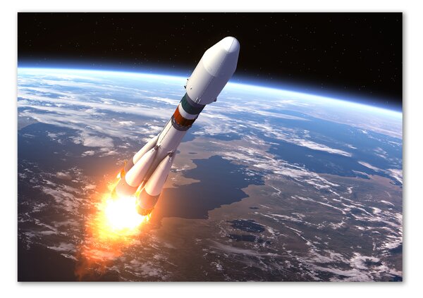 Fotoobraz na skle Kosmická raketa osh-82396633