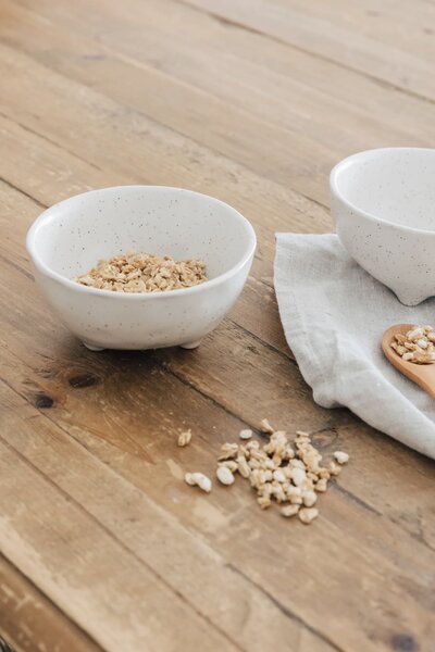 Broste Copenhagen Kameninová miska Nordic Vanilla - Small BC142