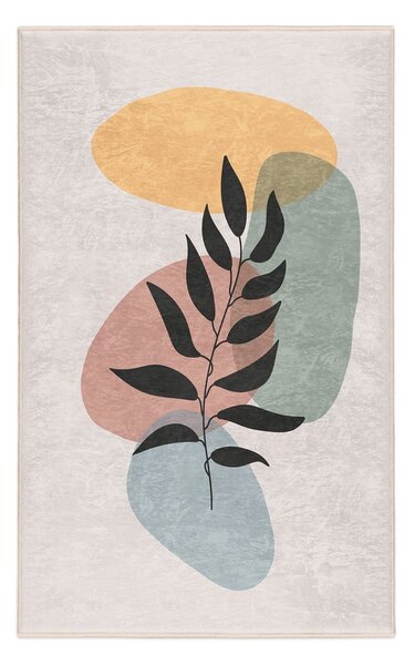 Krémový pratelný koberec 80x150 cm Illustrated Autumn – Mila Home