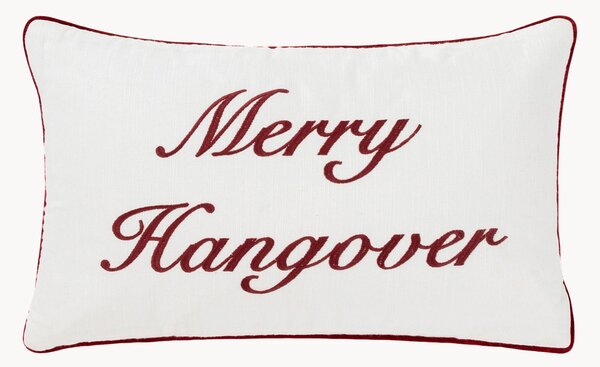 Ručně vyrobený vánoční polštář Merry Hangover