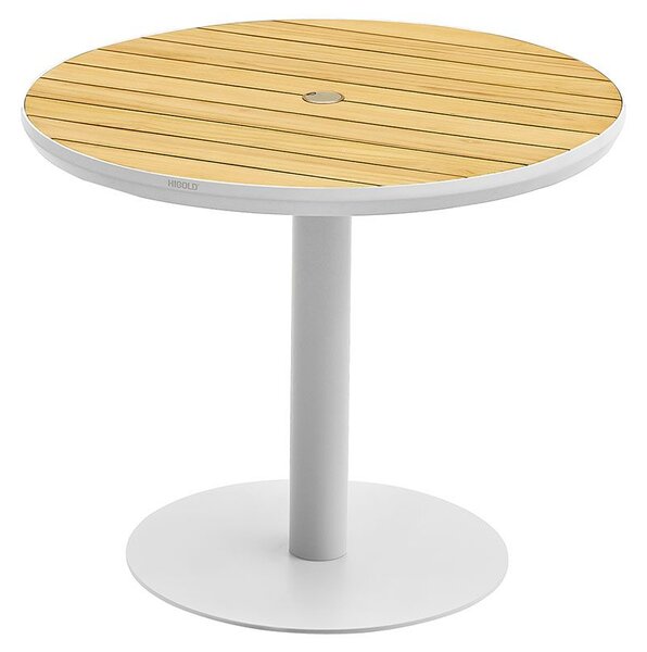 Zahradní jídelní stůl BALI 90 CM WHITE Exteriér | Zahradní stoly
