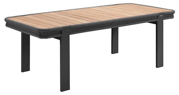 Zahradní jídelní stůl BORROMEO 210 CM BLACK GREY Exteriér | Zahradní stoly