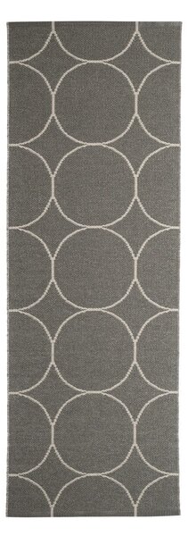 Tmavě šedý vnitřní a venkovní běhoun 70x200 cm Boo Charcoal Linen – Pappelina