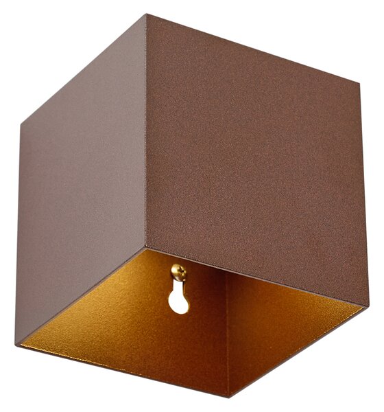 Venkovní nástěnná lampa rezavě hnědá vč. LED IP65 solární - Charlene