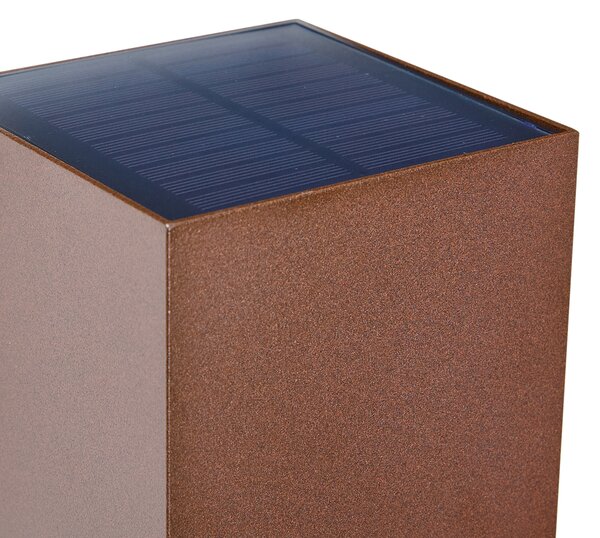 Venkovní nástěnná lampa rezavě hnědá vč. LED IP65 solární - Charlene